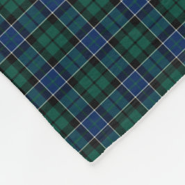 Couverture Polaire Graham Clan Bleu, vert et tartare noir