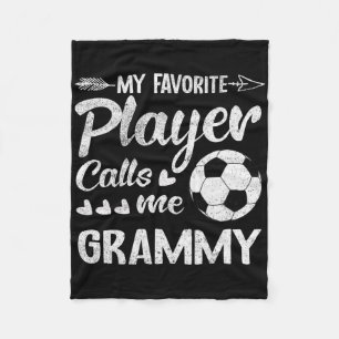 Couverture Polaire Grammy Soccer Mon Joueur Favori M'appelle Grammy