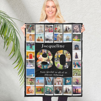 Couverture Polaire Grand-mère 80e anniversaire Modèle photo