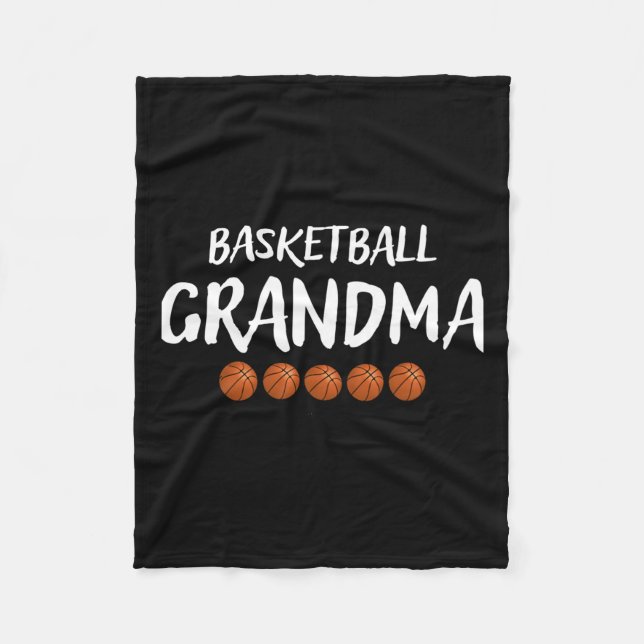 Couverture Polaire Grand-mère de basket-ball Grammy Nana Mimi (Devant)