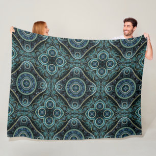 Couverture Polaire Grand Royal Julian Fractal Mandala Motif