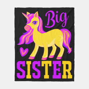 Couverture Polaire Grande soeur licorne magique