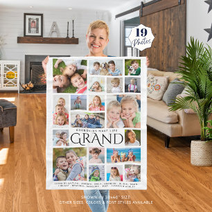 Couverture Polaire GRANDKIDS FAIRE VIE GRAND-grand-mère 19 Photo Coll