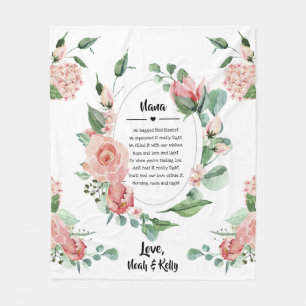 Couverture Polaire Grandma Grammy Nana de Grandkids