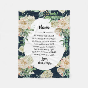 Couverture Polaire Grandma Grammy Nana de Grandkids