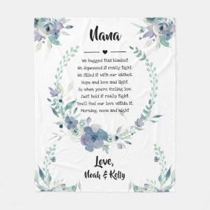 Couverture Polaire Grandma Grammy Nana de Grandkids