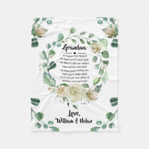 Couverture Polaire Grandma Grammy Nana de Grandkids