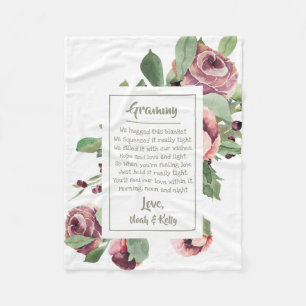 Couverture Polaire Grandma Grammy Nana de Grandkids