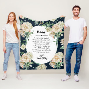 Couverture Polaire Grandma Grammy Nana de Grandkids