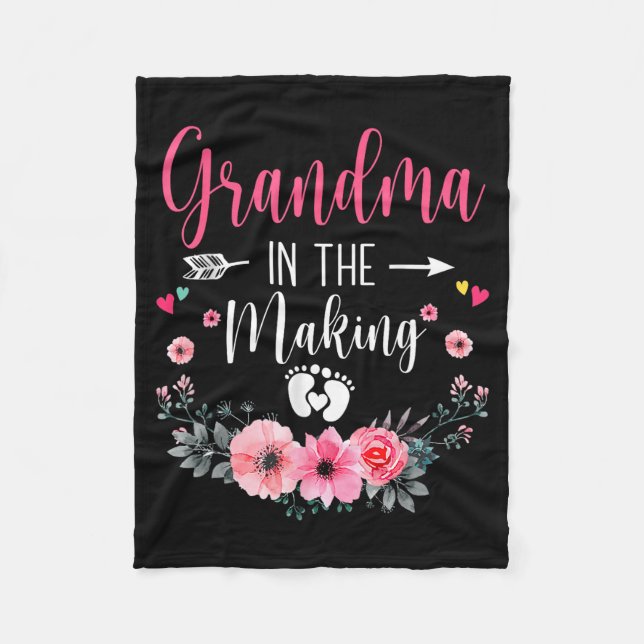 Couverture Polaire Grandma In The Making Vitro Fertilization Pregnanc (Devant)