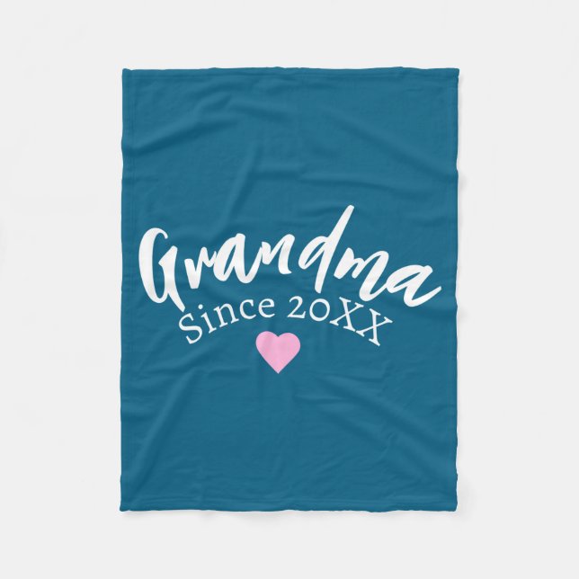 Couverture Polaire Grandma Since Year New Grandmother Gift _1  (Devant)