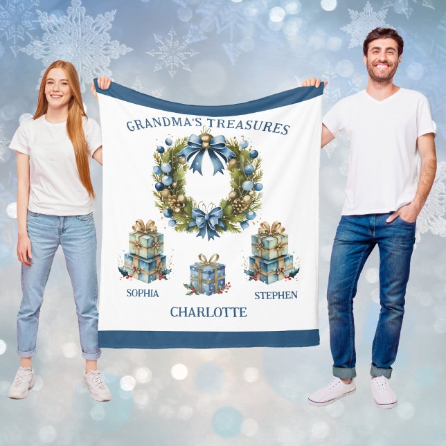 Couverture Polaire Grandma's Grandkids Names Blanket (Grandma's Grandkids Names Blanket)