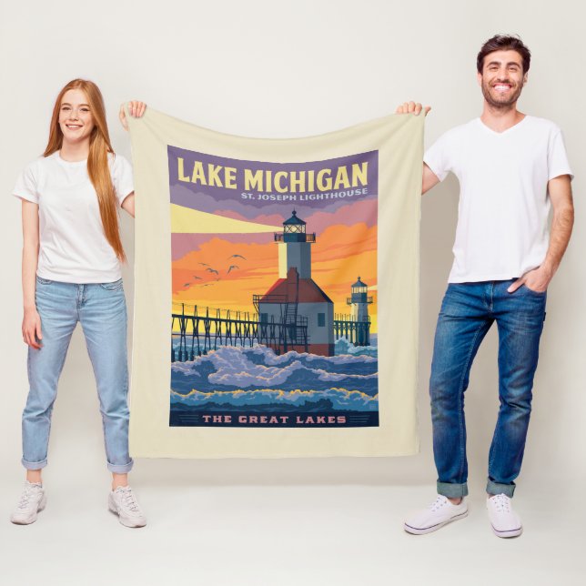 Couverture Polaire Grands Lacs | Lac Michigan (En situation)