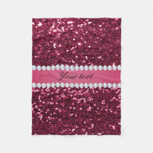 Couverture Polaire Grands parties scintillantes et diamants de Faux