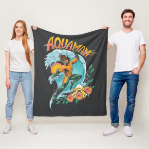 Couverture Polaire Graphique du Surf de levage Aquaman et Trident