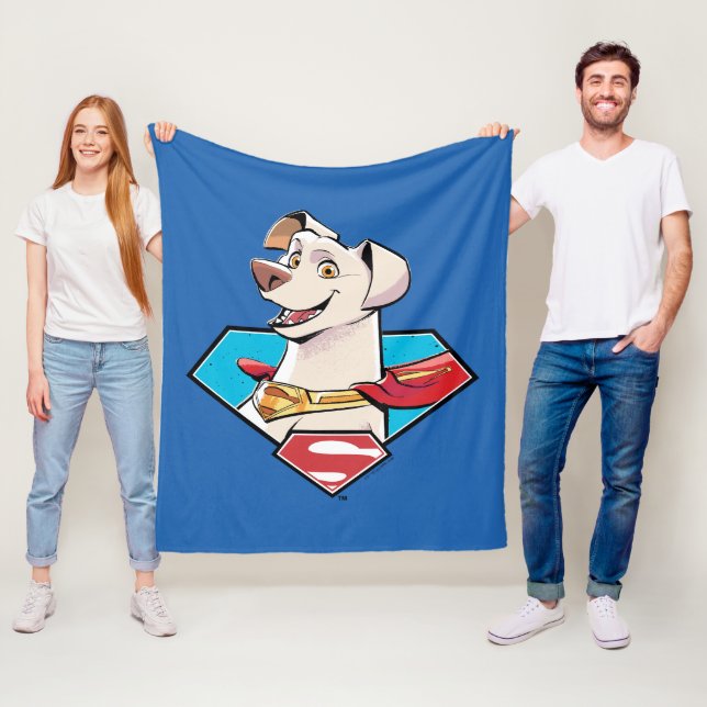 Couverture Polaire Graphique Krypto S-Shield (En situation)