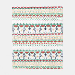 Couverture Polaire Graphique mexicain de Frida Kahlo  