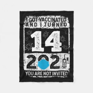 Couverture Polaire Graphique sur les Humours amusants vaccinés 2021 C