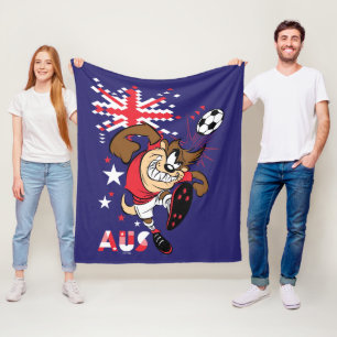 Couverture Polaire Graphisme de football de l'équipe australienne TAZ