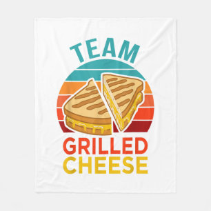Couverture Polaire Graphisme de l'amoureux du sandwich au fromage gri