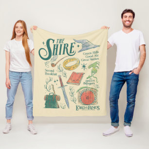 Couverture Polaire Graphisme en collage aquarelle THE SHIRE™