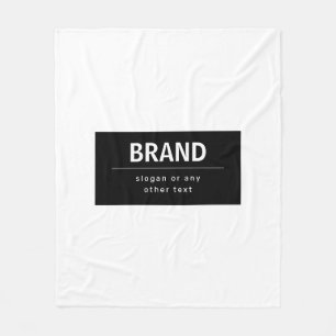 Couverture Polaire Gras Marque moderne ou nom commercial   Noir et bl
