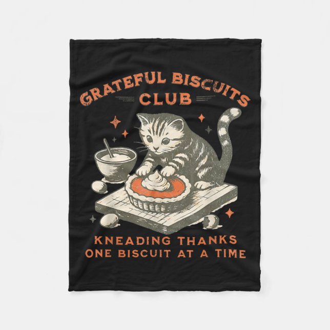 Couverture Polaire Grateful Biscuits Club Kneading Thanks One Biscuit (Devant)