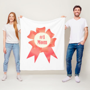 Couverture Polaire Gratitude Numéro Une maman lauréat du prix ruban