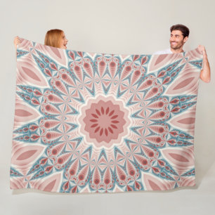 Couverture Polaire Grattez moderne Kaleidoscope Mandala art fractal