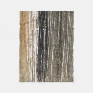 Couverture Polaire Gray brown lines abstract painting art