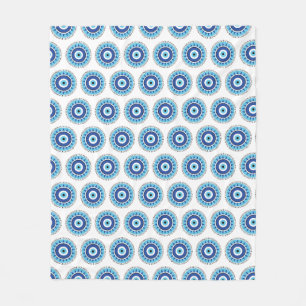 Couverture Polaire Grec Mal Eye Bleu