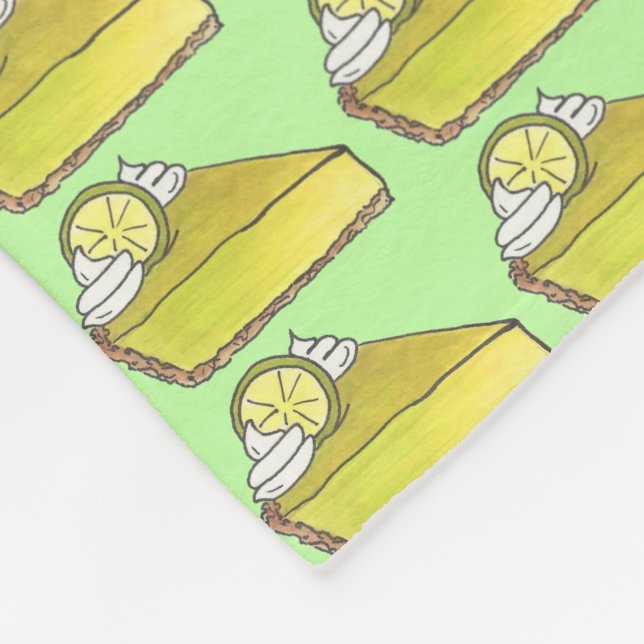 Couverture Polaire Green Florida Key Lime Pie Slice Pièce Foin Alimen (Coin)