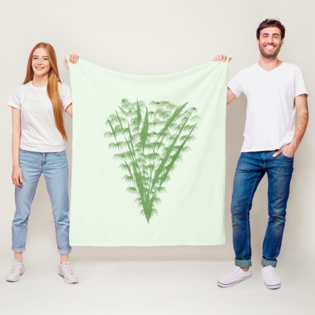 Couverture Polaire Green plant in the shape of a bouquet. (En situation)