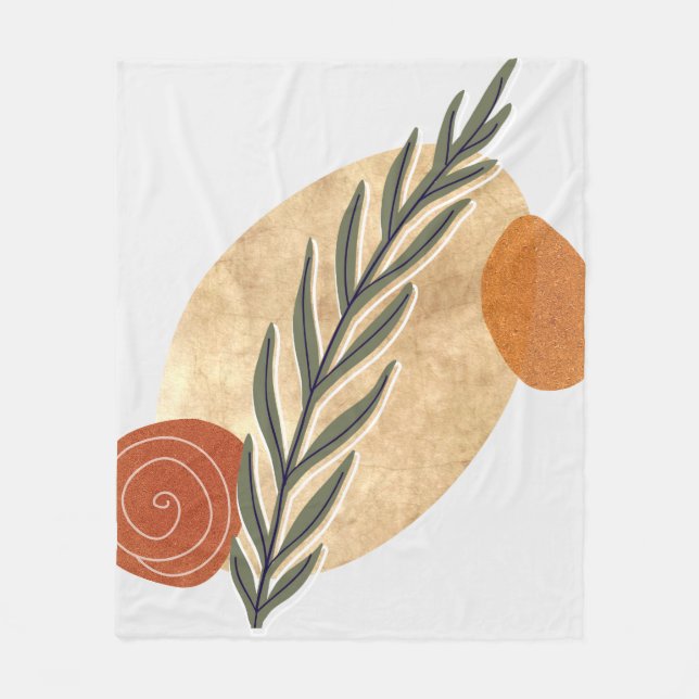 Couverture Polaire Green Stalk Boho (Devant)