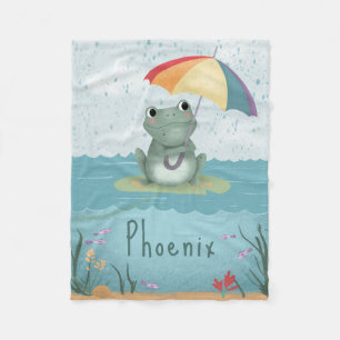 Couverture Polaire Grenouille Arc-en-Ciel Mignonne Enfants
