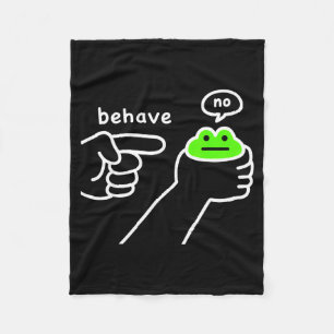 Couverture Polaire Grenouille malhonnête Mème de grenouille drôle Se 
