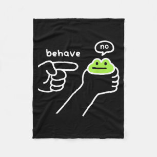 Couverture Polaire Grenouille malhonnête Mème de grenouille drôle Se 