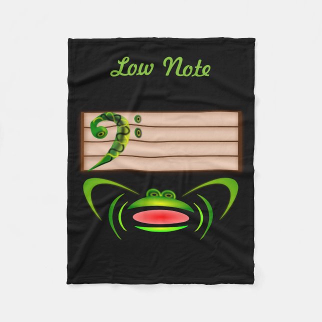 Couverture Polaire Grenouille verte Note basse (Devant)