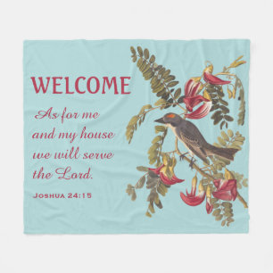 Couverture Polaire Grey Kingbird et la Bible Verse