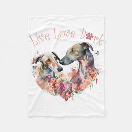 Couverture Polaire Greyhound Chig Maman Floral