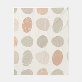 Couverture Polaire Grille de galets doux Cosy Inspiré de la Terre