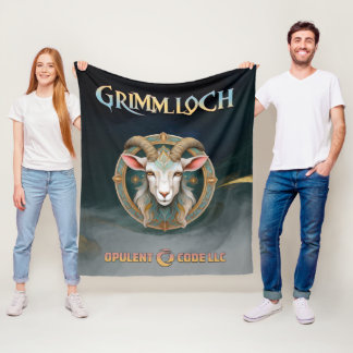 Couverture Polaire Grimmloch Emblème de la Chèvre Jeu de rôle fantast