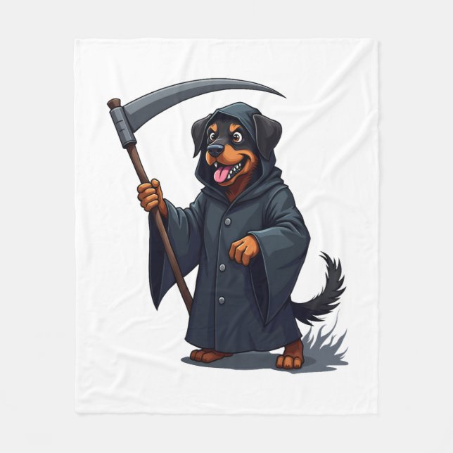 Couverture Polaire Grimper Reaper Rottweiler Chien (Devant)