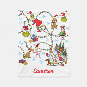 Couverture Polaire Grinch classique   Grinch & Max avec Sleigh