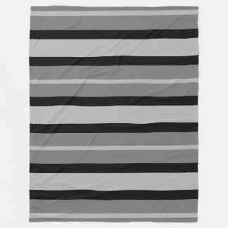Couverture Polaire Gris à fond gris contemporain moderne de noir de