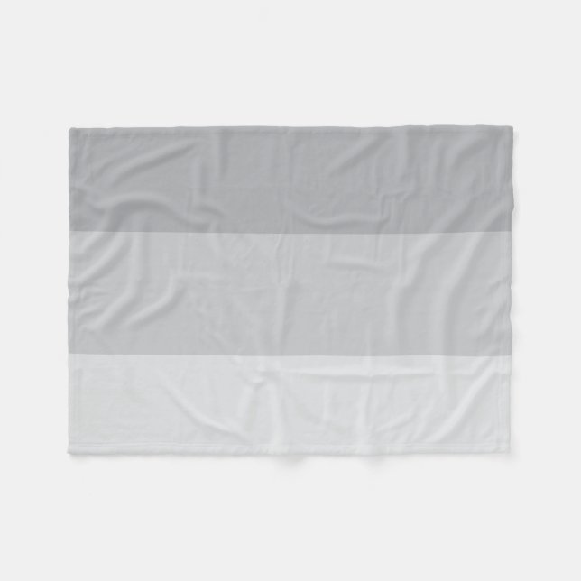 Couverture Polaire Gris argenté rayé (Devant (Horizontal))