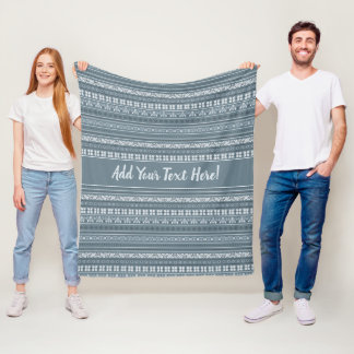 Couverture Polaire Gris D'Ardoise Noire Et Blanc Gris D'Ardoise Nordi