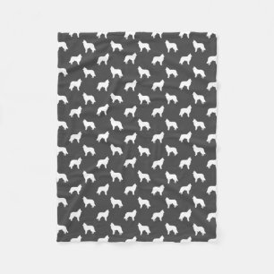 Couverture Polaire Gris de motif de silhouettes de Tervuren de Belge