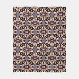 Couverture Polaire Gris rayonnant et Gras Brown
