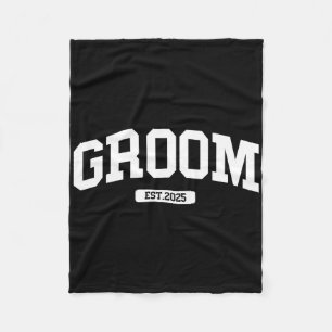 Couverture Polaire Groom Bride 2025 Couples mariés Fiançailles W